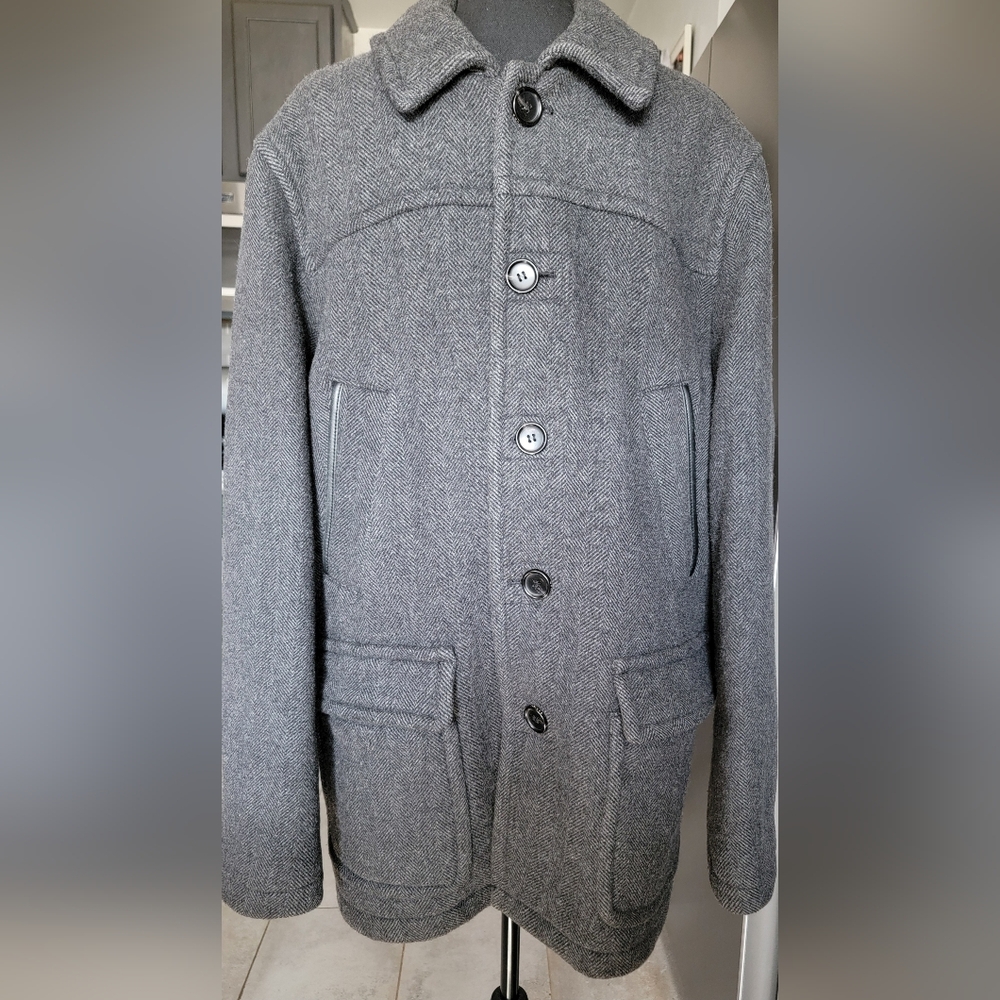 Coach Vintage Wool Dark Gray Pea Coat $Final Reduction$